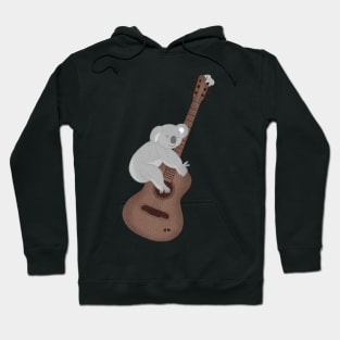 koala loves guitar Hoodie